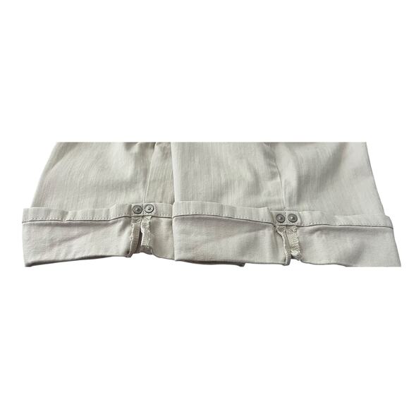 GLORIA VANDERBILT KHAKI SLIMMING CAPRIS, WOMENS, 16, BEIGE KHAKI, CUFFS W/DECOR - Picture 9 of 12